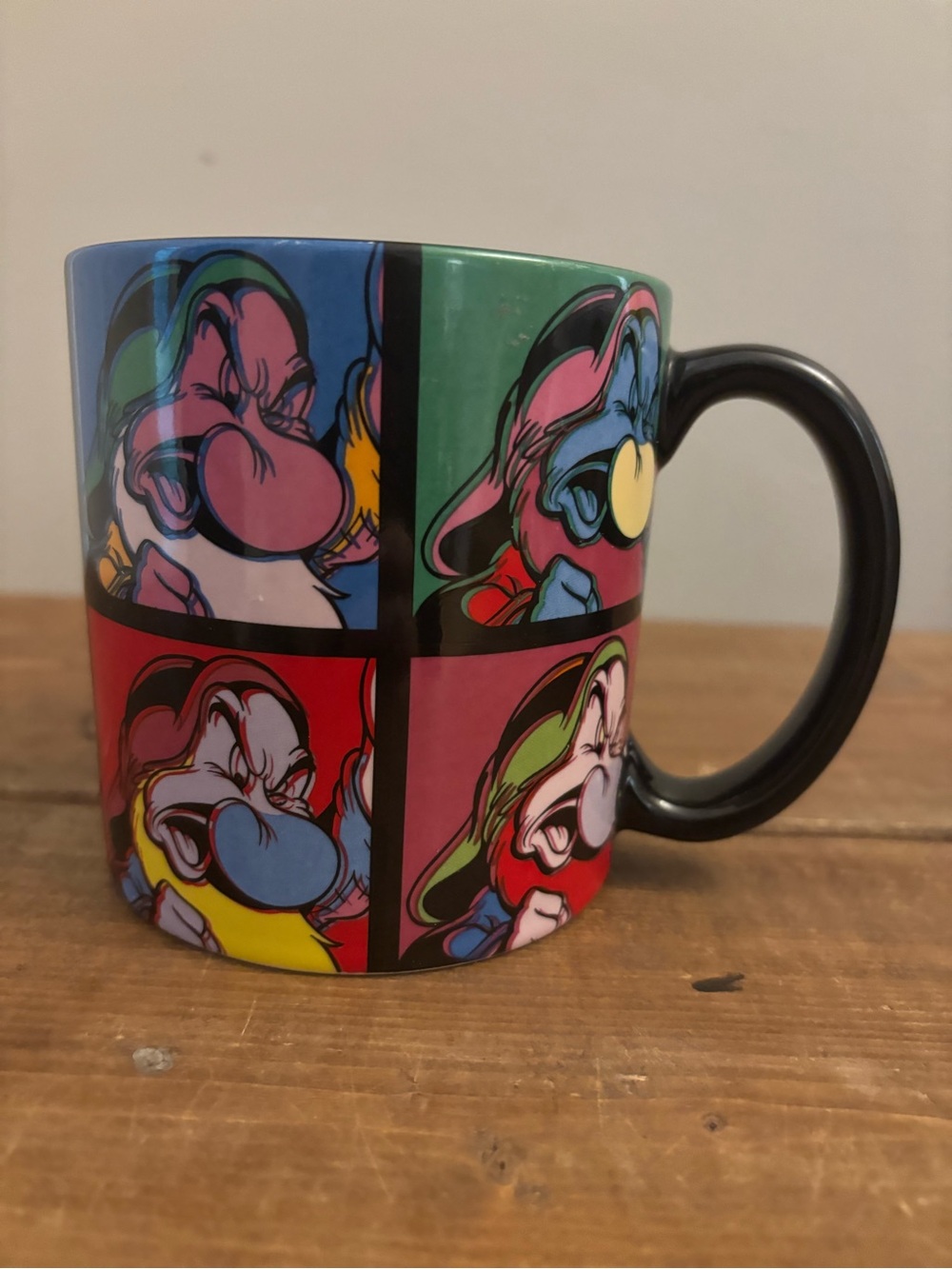 Disney Snow White Grumpy Colorful Pop Art Ceramic Mug